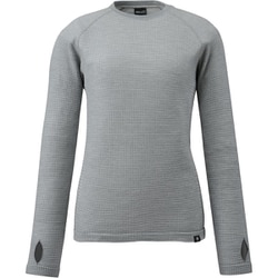 ワッフルウールクルー レディース カットソー HEATHER GREY（N4809） M/Lサイズ MIV01915
