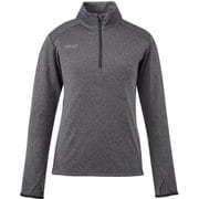 アイラ II ジップ ロングスリーブ MIV01989 CHARCOAL HEATHER N6342 Mサイズ(日本：Lサイズ) [アウトドア カットソー レディース]