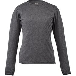 アイラ II クルー ロングスリーブ MIV01990 CHARCOAL HEATHER N6342 Sサイズ(日本：Mサイズ) [アウトドア カットソー レディース]