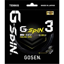 ジー・スピン3 ブラック TSGS31BK [硬式テニス ガット]