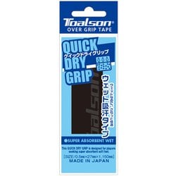 クイックドライグリップ 1本入り 1ETG2214 ブラック [テニス オーバーグリップテープ]