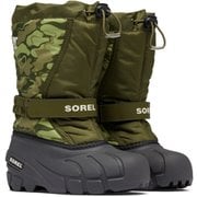 チルドレンズフルーリー ブーツプリント CHILDRENS FLURRY BOOT PRINT NC5195 356 Utility Green, Savory US11(16cm) [防寒ブーツ キッズ]