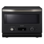オーブンレンジ PLAINLY 18L 縦開き ブラック系 RE-SD18B-B