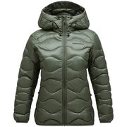 ヘリウム ダウン フード ジャケット W Helium Down Hood Jacket G79841 040 PINE NEEDLE XSサイズ [アウトドア ダウンウェア レディース]