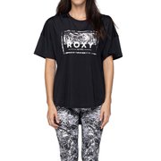 HEALING TIME S/S TEE RST244518 BLK Mサイズ [水陸両用 フィットネス ヨガ シャツ レディース]