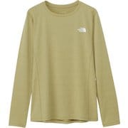 ロングスリーブフラッシュドライスリーディークルー レディース カットソー カーキ(KH) Mサイズ NTW12203