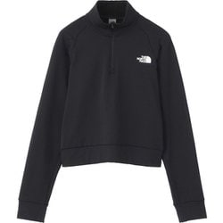 サーマルバーサグリッドハーフジップ NLW72476 ブラック K Lサイズ [ランニングウェア ジャージ レディース]