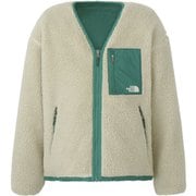 リバーシブルエクストリームパイルカーディガン Reversible Extreme Pile Cardigan NP72334 オートミール×TNFグリーン OG Sサイズ [アウトドア フリース ユニセックス]