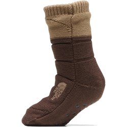 ヌプシ ブーティソ ックス K Nuptse Bootie Socks NNJ82233 ユーティリティブラウン×デミタッセブラウン UD JLサイズ(19-21cm) [ソックス キッズ]