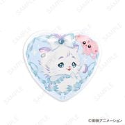 ふたりはプリキュア×Ms LUTRA コラボ ハート型缶バッジ キュアホワイト