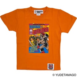 キン肉マン キッズTシャツ ウォーズマンvsバッファローマン オレンジ 140cm