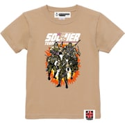 キン肉マン キッズTシャツ TOHOKU ソルジャーチーム ライトベージュ 100cm