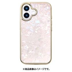 UNI-CSIP24M-0GSPN [Glass Shell Case for iPhone 16 （pink）]