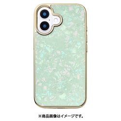 UNI-CSIP24M-0GSMT [Glass Shell Case for iPhone 16 （mint）]