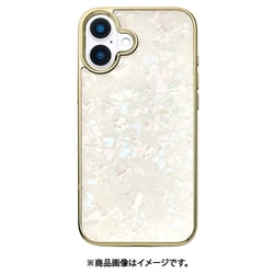 UNI-CSIP24L-0GSGD [Glass Shell Case for iPhone 16 Plus （gold）]