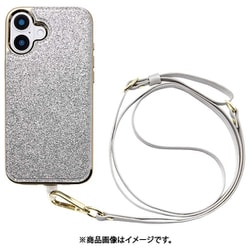 UNI-CSIP24L-2CBSS [Cross Body Case Duo for iPhone 16 Plus （shine silver）]