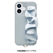 UNI-CSIP24M-2CSPB [Classy Scrunchie Case for iPhone 16 （pale blue）]