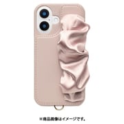 UNI-CSIP24M-2CSPK [Classy Scrunchie Case for iPhone 16 （pink）]