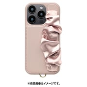 UNI-CSIP24MP-2CSPK [Classy Scrunchie Case for iPhone 16 Pro （pink）]