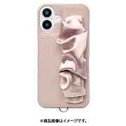 UNI-CSIP24L-2CSPK [Classy Scrunchie Case for iPhone 16 Plus （pink）]