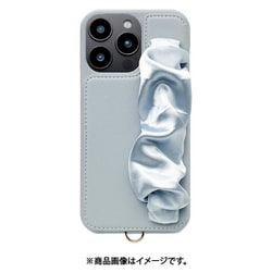 UNI-CSIP24LP-2CSPB [Classy Scrunchie Case for iPhone 16 Pro Max （pale blue）]