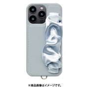 UNI-CSIP24LP-2CSPB [Classy Scrunchie Case for iPhone 16 Pro Max （pale blue）]