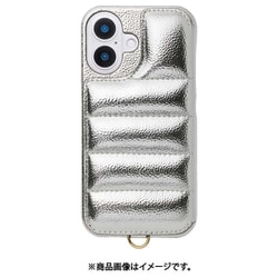 UNI-CSIP24M-2PCSV [Puffy Case for iPhone 16 （silver）]