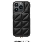 UNI-CSIP24MP-2TPBK [Triangle Puffy Case for iPhone 16 Pro （black）]