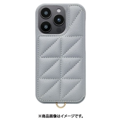 UNI-CSIP24MP-2TPPB [Triangle Puffy Case for iPhone 16 Pro （pale blue）]