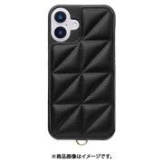UNI-CSIP24L-2TPBK [Triangle Puffy Case for iPhone 16 Plus （black）]