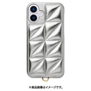UNI-CSIP24L-2TPSV [Triangle Puffy Case for iPhone 16 Plus （silver）]