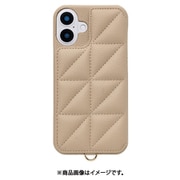 UNI-CSIP24L-2TPBE [Triangle Puffy Case for iPhone 16 Plus （beige）]