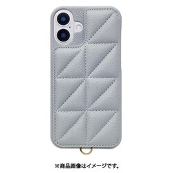 UNI-CSIP24L-2TPPB [Triangle Puffy Case for iPhone 16 Plus （pale blue）]