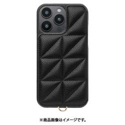 UNI-CSIP24LP-2TPBK [Triangle Puffy Case for iPhone 16 Pro Max （black）]