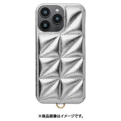 UNI-CSIP24LP-2TPSV [Triangle Puffy Case for iPhone 16 Pro Max （silver）]