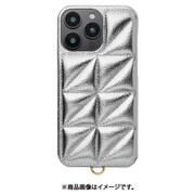 UNI-CSIP24LP-2TPSV [Triangle Puffy Case for iPhone 16 Pro Max （silver）]