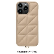 UNI-CSIP24LP-2TPBE [Triangle Puffy Case for iPhone 16 Pro Max （beige）]