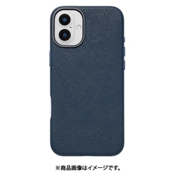 UNI-CSIP24M-2MPNV [Mag Plain Case for iPhone 16 （navy）]