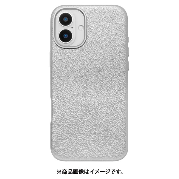 UNI-CSIP24L-2MPSV [Mag Plain Case for iPhone 16 Plus （silver）]