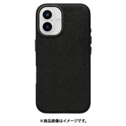 UNI-CSIP24L-2MPBK [Mag Plain Case for iPhone 16 Plus （black）]