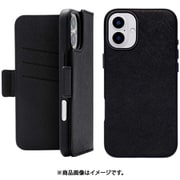 UNI-CSDIP24L-2MFBK [2Way Mag Flip Case for iPhone 16 Plus （black）]