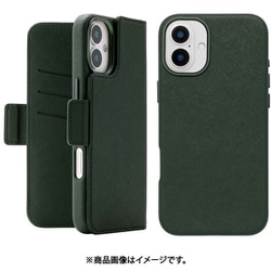 UNI-CSDIP24L-2MFGN [2Way Mag Flip Case for iPhone 16 Plus （green）]