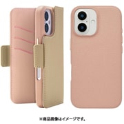 UNI-CSDIP24M-2MFBE [2Way Mag Flip Case for iPhone 16 （beige）]