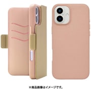 UNI-CSDIP24L-2MFBE [2Way Mag Flip Case for iPhone 16 Plus （beige）]