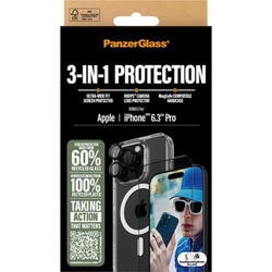 B1292＋2862＋1284 [iPhone 16 Pro用 PanzerGlass 3-in-1 Protection Bundle]