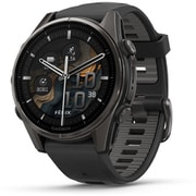 fenix 8 (フェニックス 8) Sapphire AMOLED 43mm Ti Carbon Gray DLC / Black シリコンバンド 心電図(ECG)アプリ Suica対応 GPSスマートウォッチ 010-02903-27