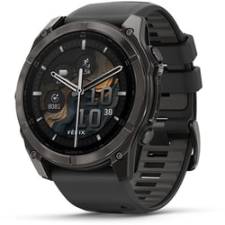 fenix 8 （フェニックス 8） Sapphire AMOLED 51mm Ti Carbon Gray DLC / Black シリコンバンド 心電図（ECG）アプリ Suica対応 GPSスマートウォッチ 010-02905-62