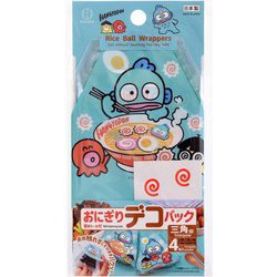 おにぎり デコパック ラッピング フィルム 三角型 ハンギョドン ラーメン 4枚入 縦15cm×横15.8cm×厚み0.06mm 日本製 KK-658