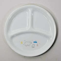 コレール プレート 皿 外径21.5cm 割れにくい 軽量 シロクマ ランチ皿（小） J385-POB CP-1786
