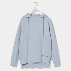 002-12210-42-092 [ゴルフ レディース 15LWG LUNA フーディニット ニットセーター Lサイズ サックス系]